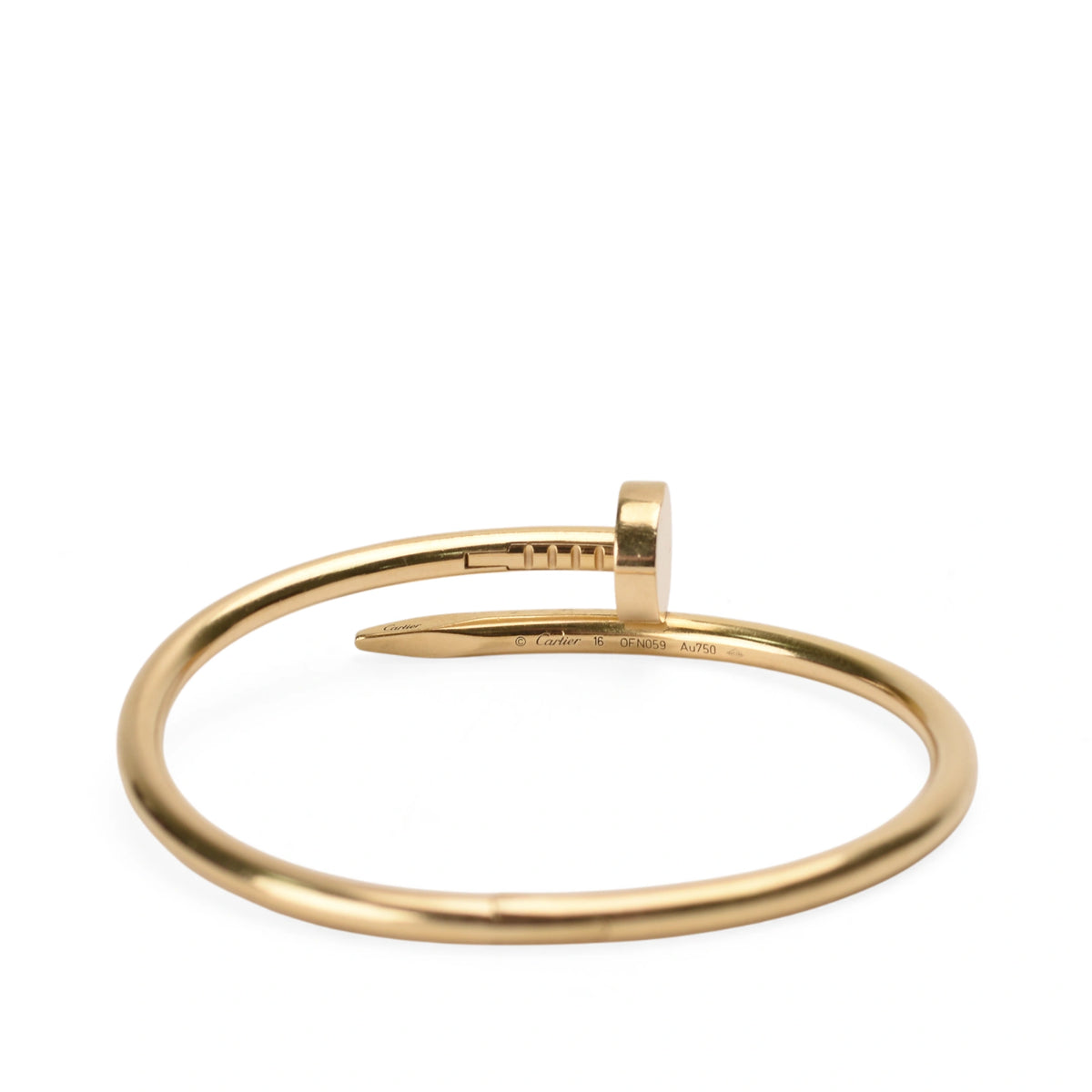Cartier Juste un Clou nail bracelet in yellow gold, curated Pre-loved Luxury by Myluxe in Helsinki.