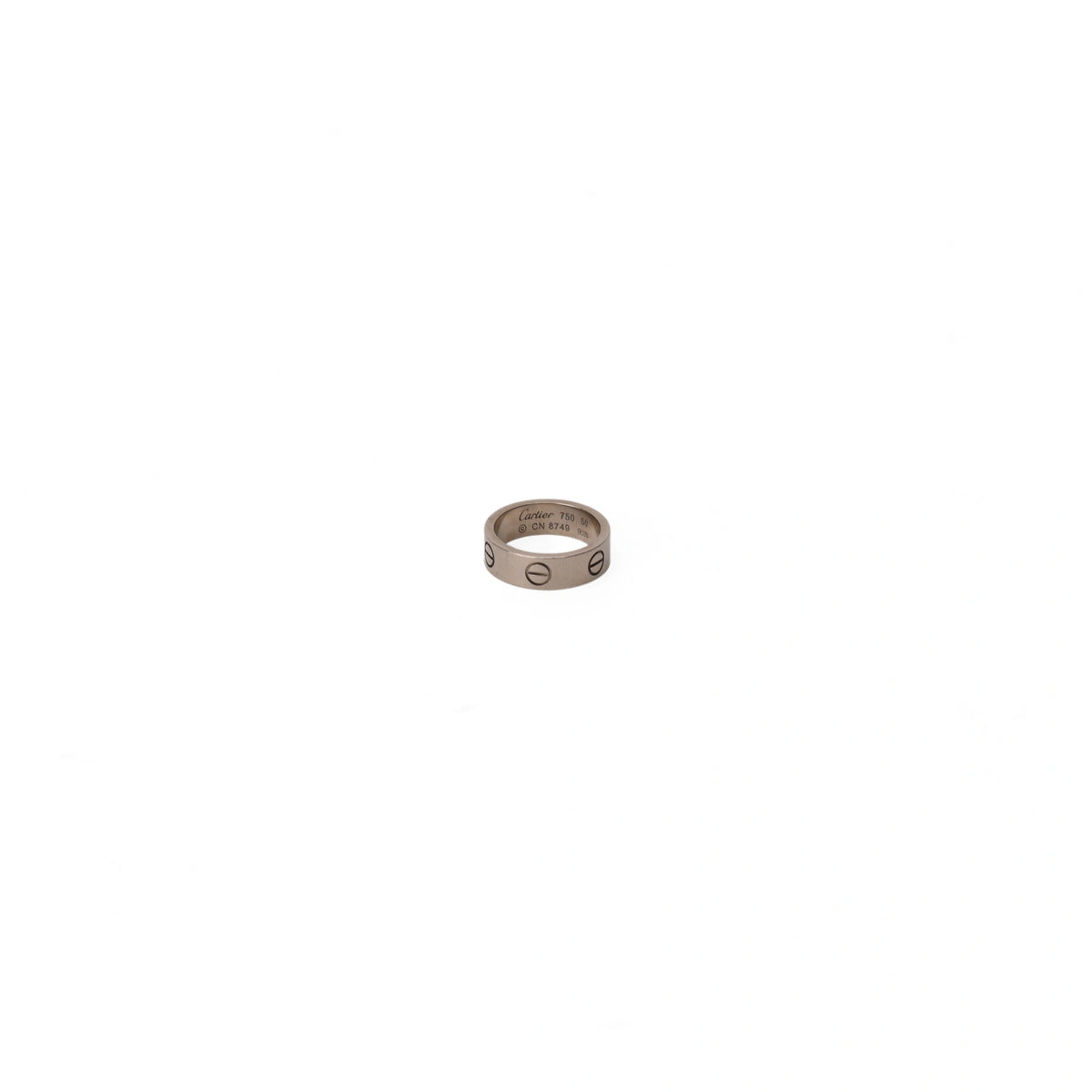 Cartier Love Ring White Gold Classic Model