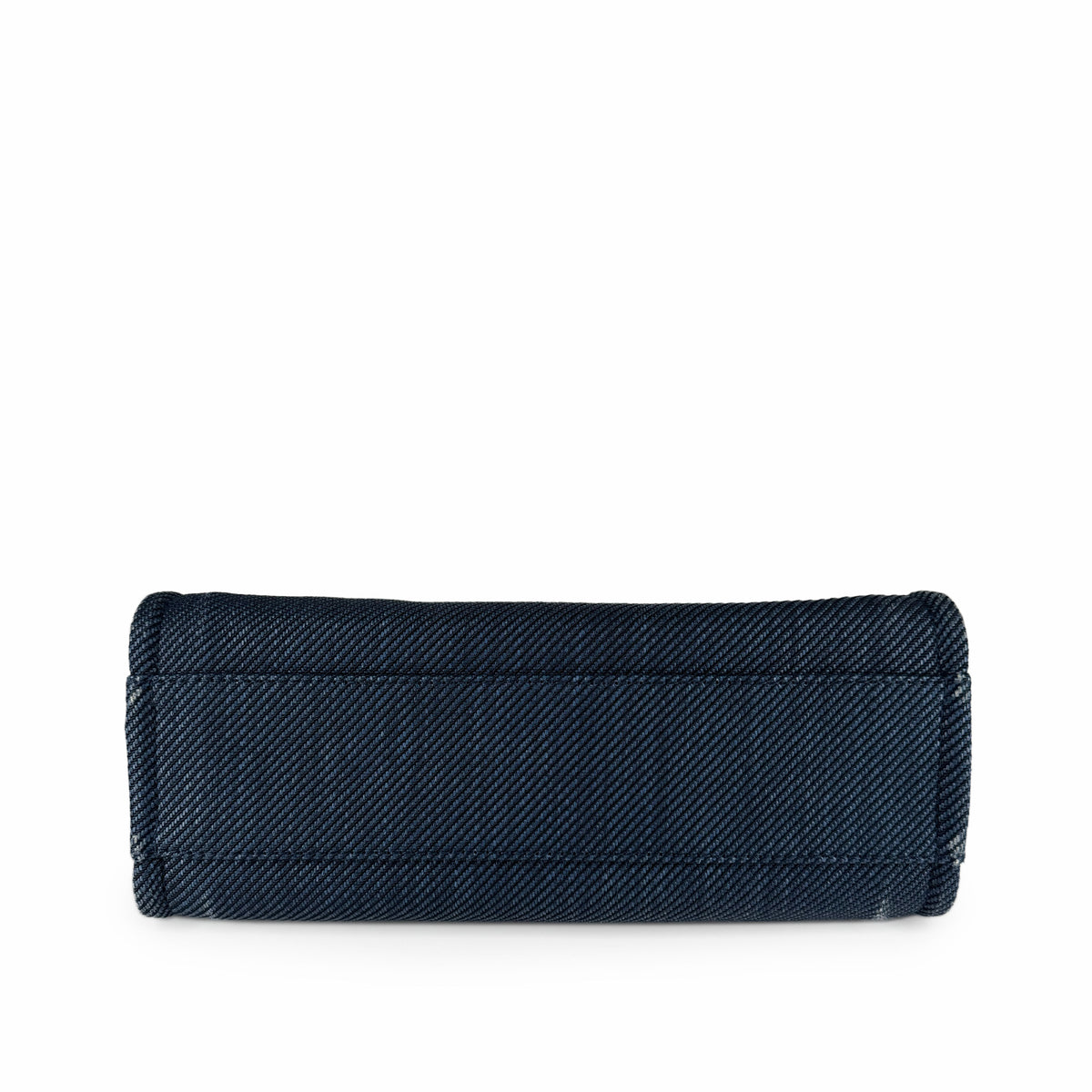 Navy blue denim fabric luxury accessory, curated Pre-loved Luxury by Myluxe in Helsinki.