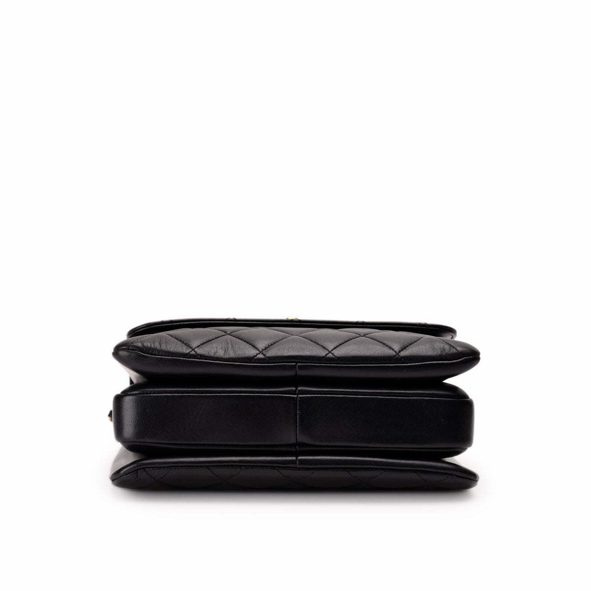 Black quilted leather Chanel handbag. curated Pre-loved Luxury by Myluxe in Helsinki.