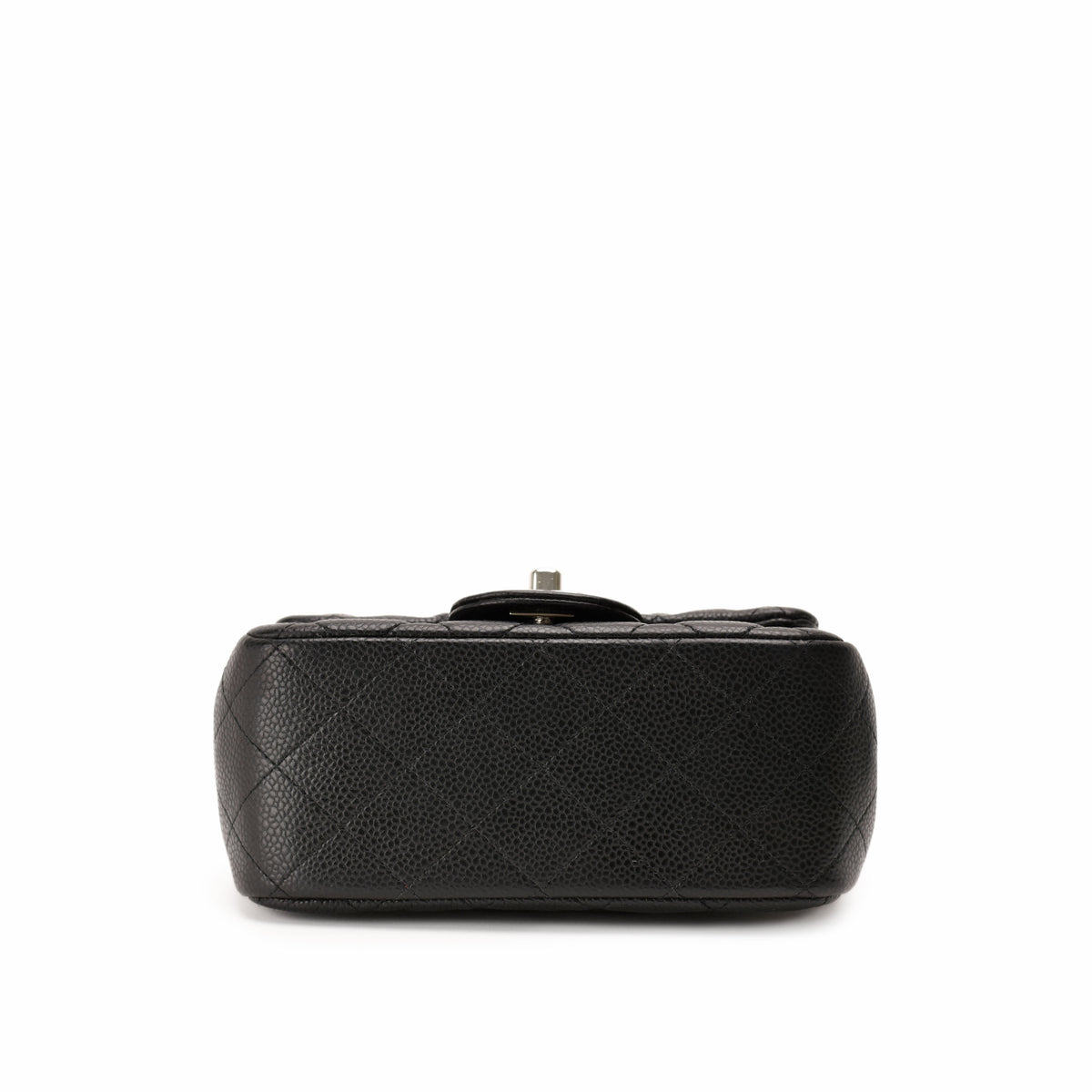 Black quilted leather luxury handbag with silver hardware, curated Pre-loved Luxury by Myluxe in Helsinki.