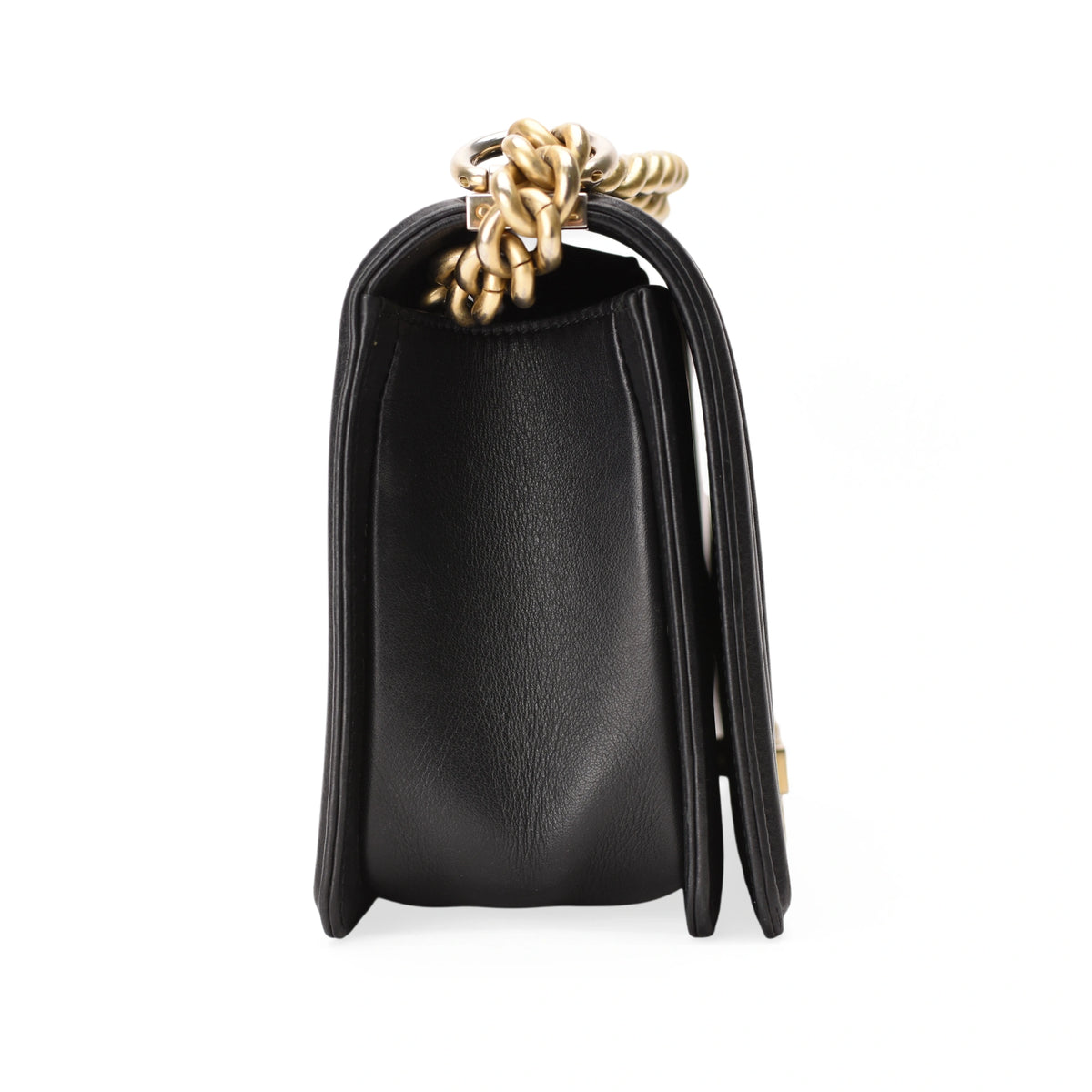 Chanel Boy Medium Black Lambskin GBHW