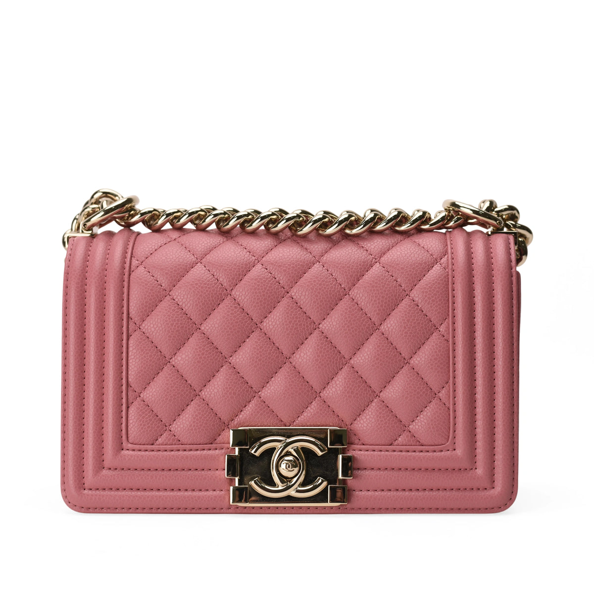 Chanel Boy Small Pink Caviar CHW