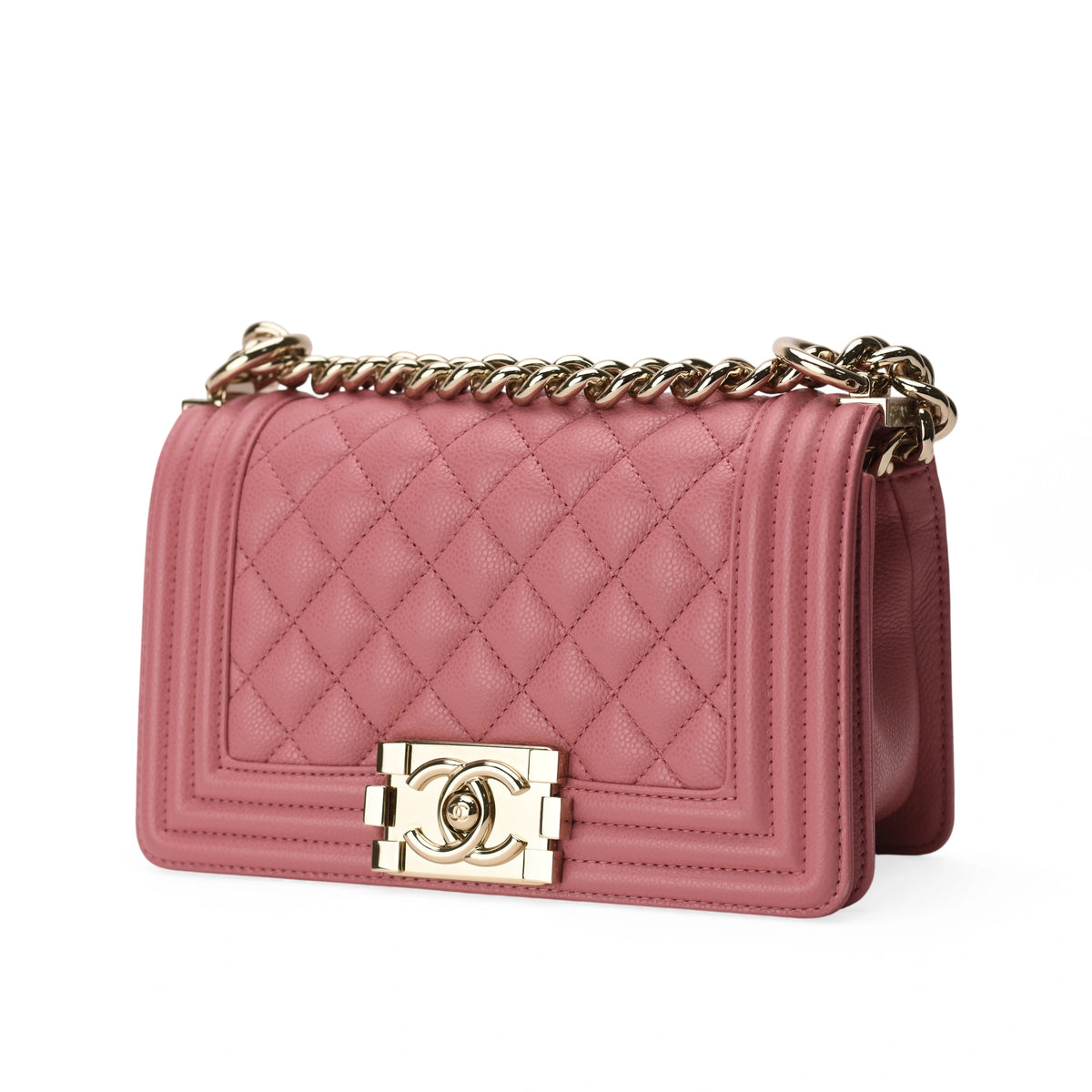 Chanel Boy Small Pink Caviar CHW
