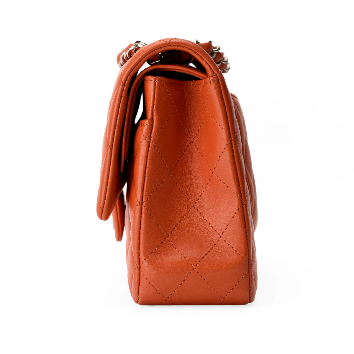 Chanel Timeless Medium Orange Lambskin SHW
