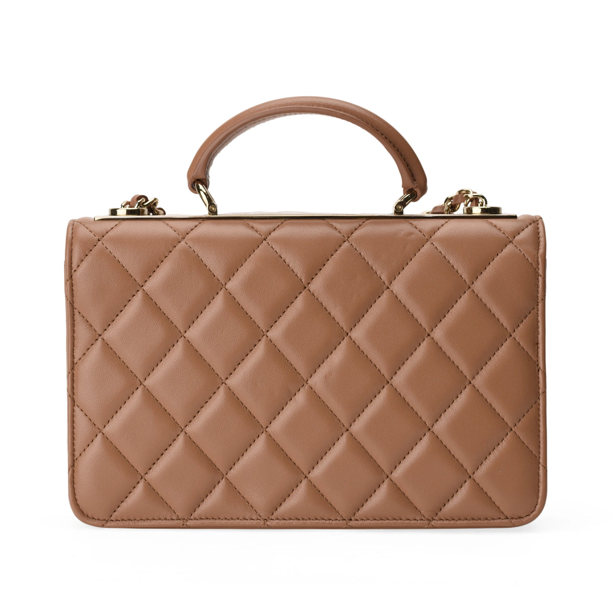 Chanel Trendy CC WOC Top Handle Caramel Lambskin CHW