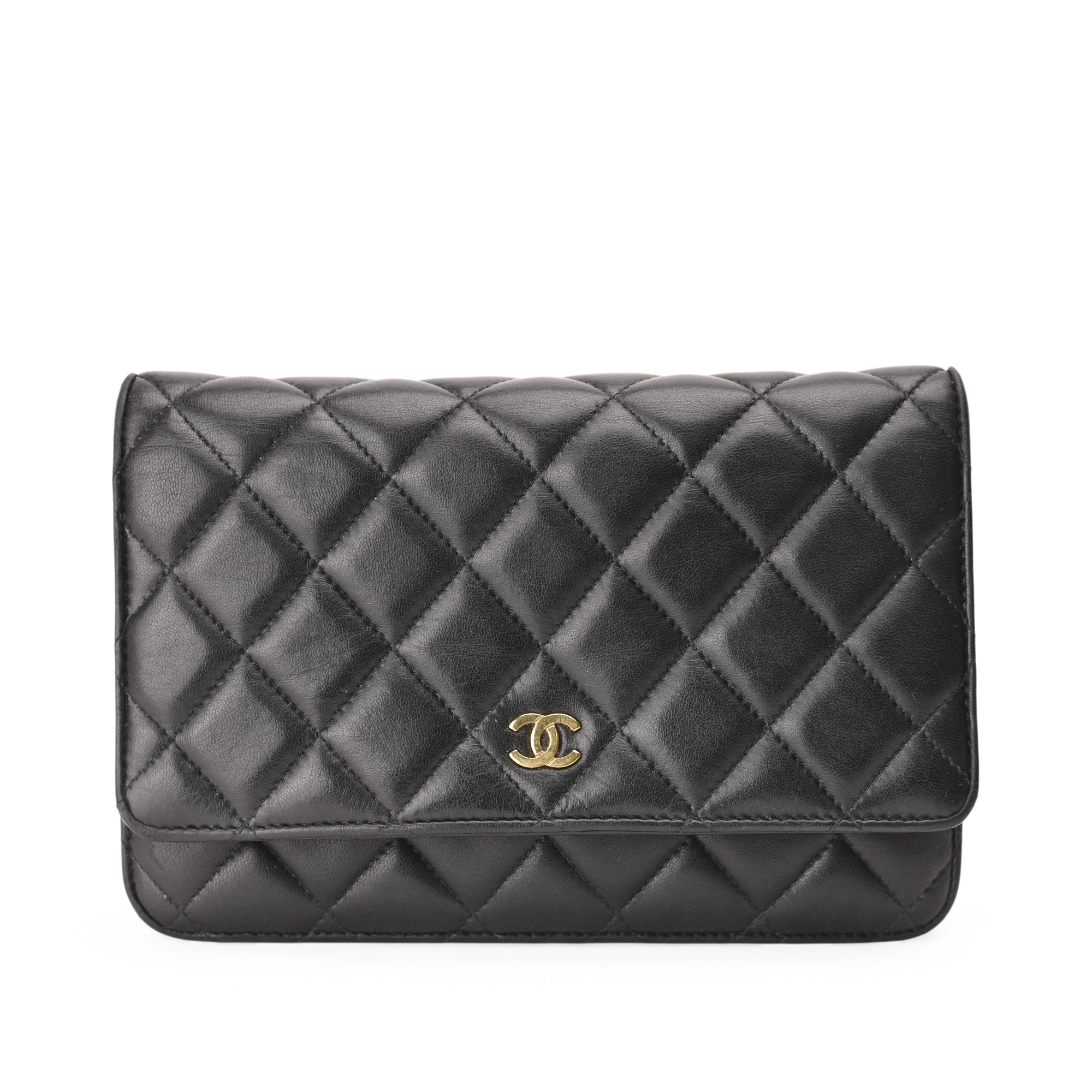 Chanel WOC Black Lambskin GHW