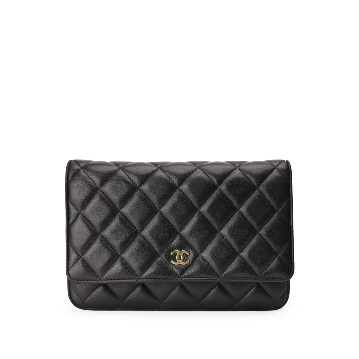 Chanel WOC Black Lambskin GHW