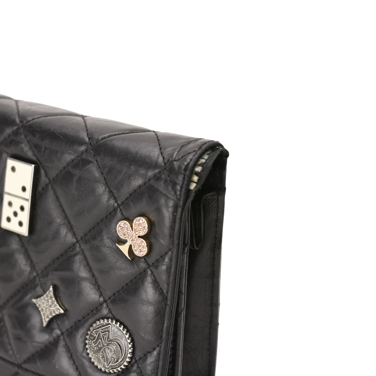 Chanel WOC 2.55 Reissue Black Aged Calfskin Lucky Charms Casino