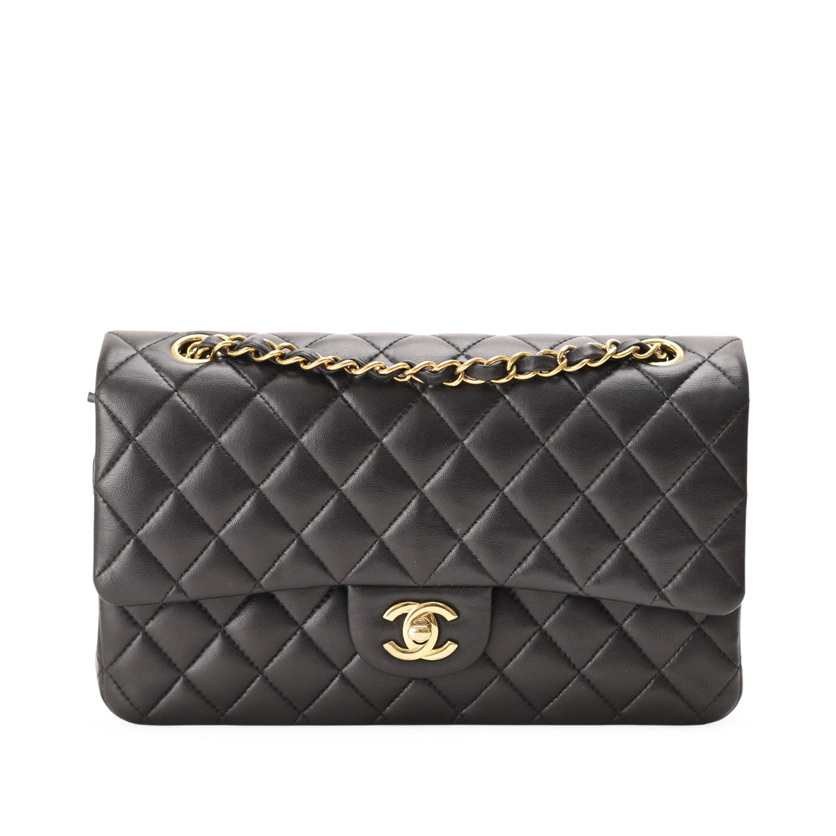 Chanel Timeless Medium Black Lambskin GHW