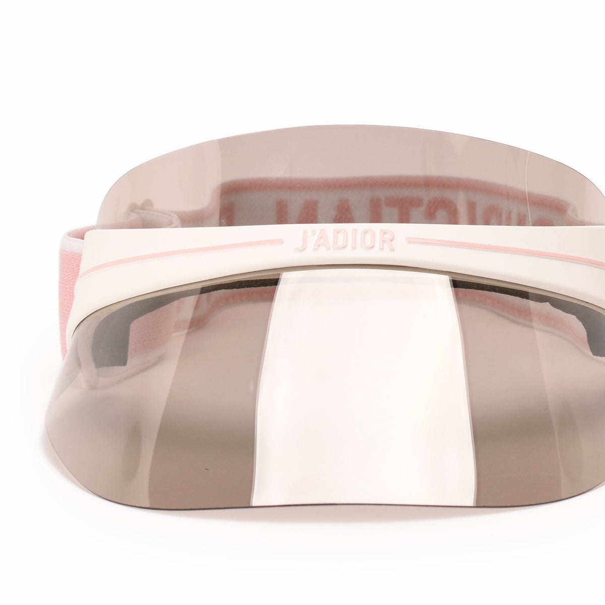 Dior J'Adior pink and white visor hat, curated Pre-loved Luxury by Myluxe in Helsinki.