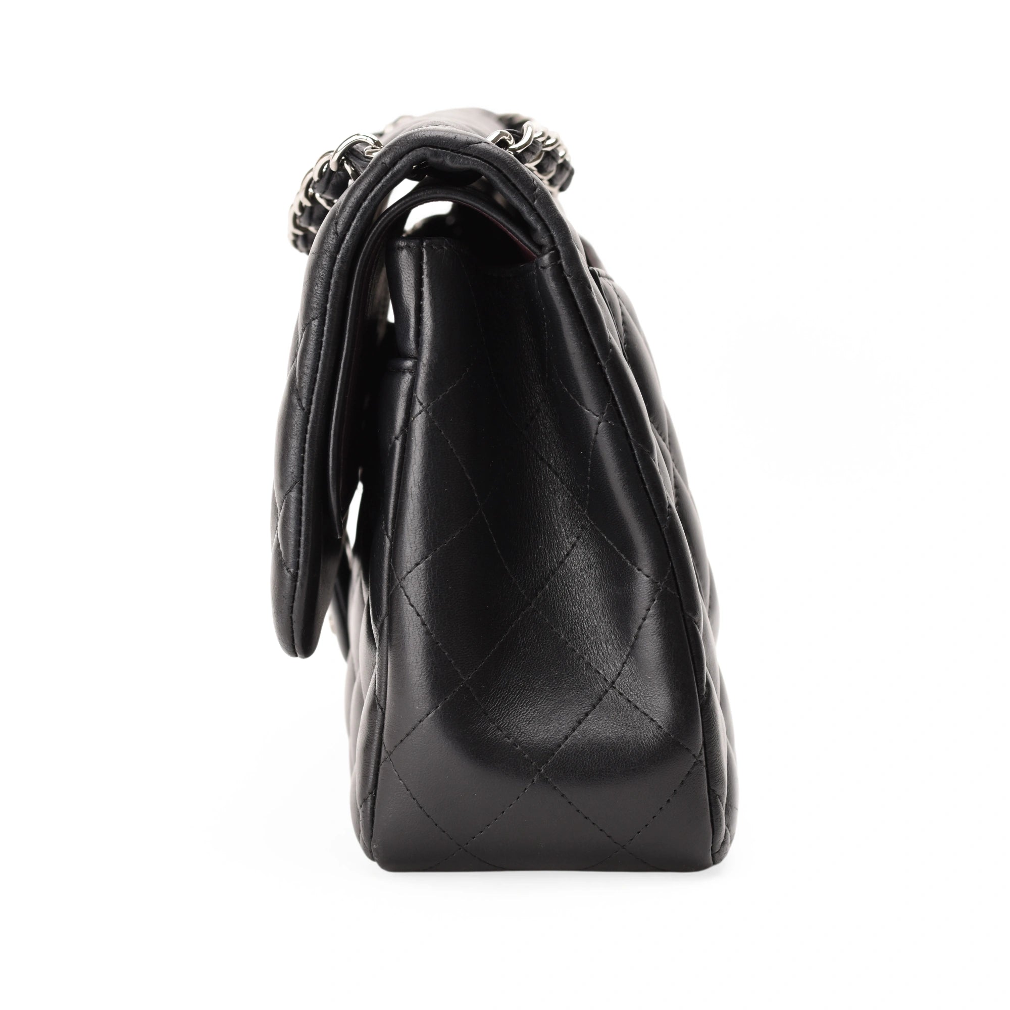 Chanel Jumbo Black Lambskin SHW