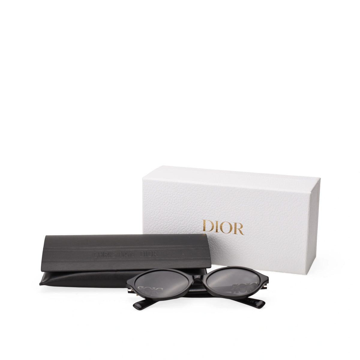 Dior DiorTreasure R1I Black Oval Sunglasses