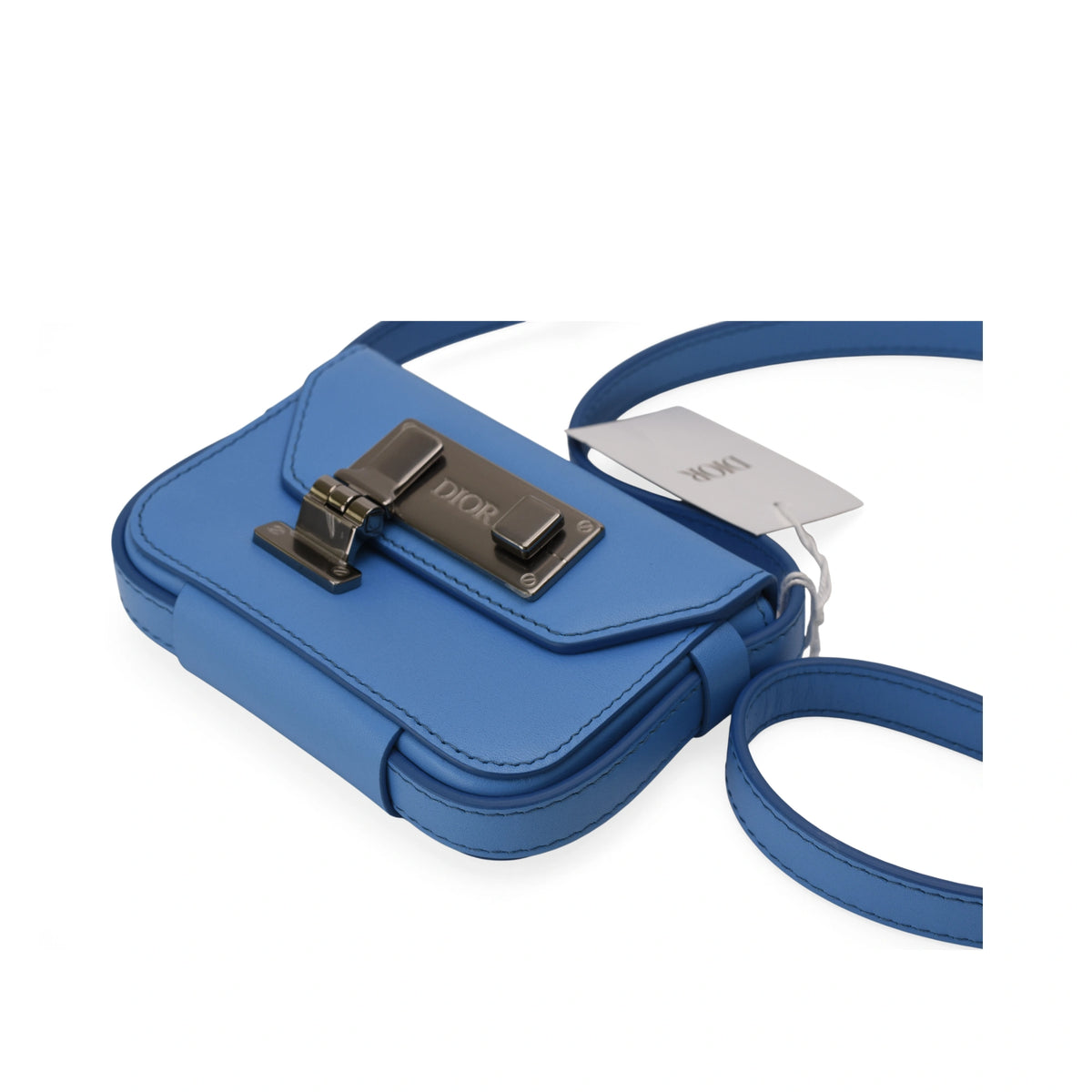 Dior Nano Clasp Lock Messenger Pouch Leather