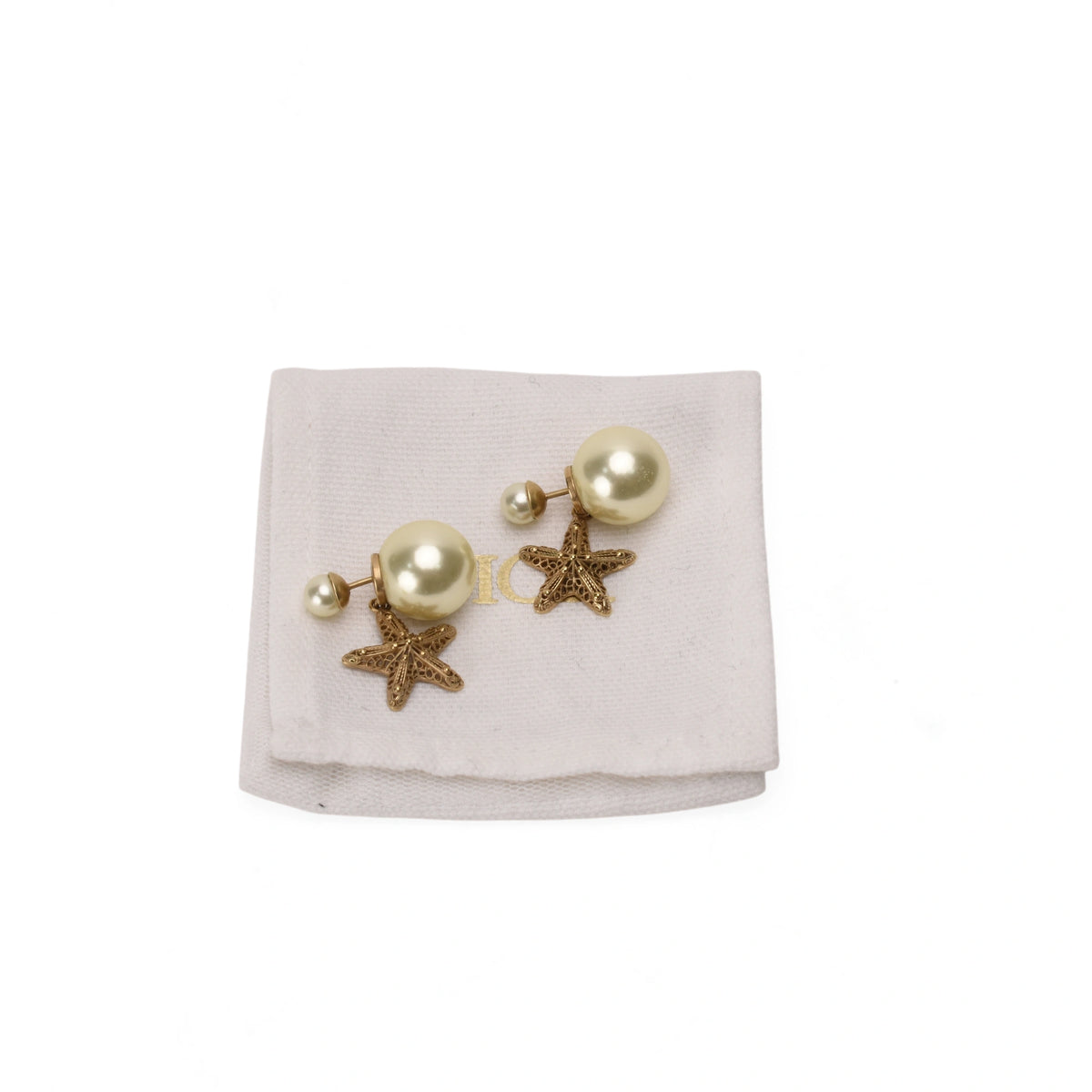 Dior Starfish Pearl Earrings
