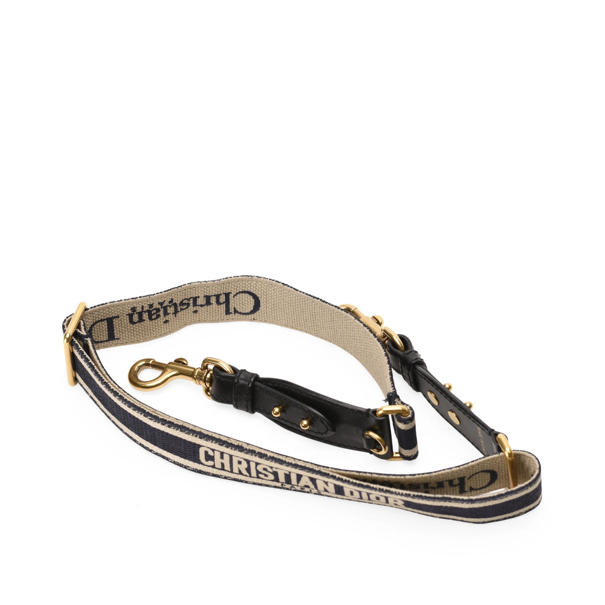 Dior Adjustable Shoulder Strap With Ring Navy Blue