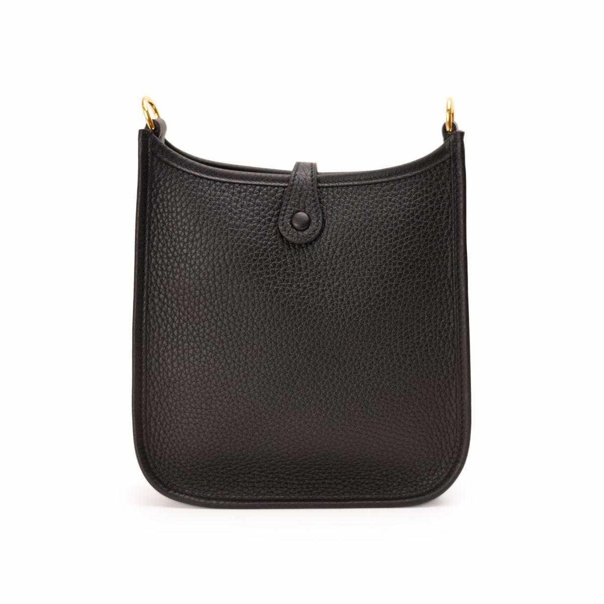 Black pebbled leather hobo bag with gold-tone hardware. curated Pre-loved Luxury by Myluxe in Helsinki.