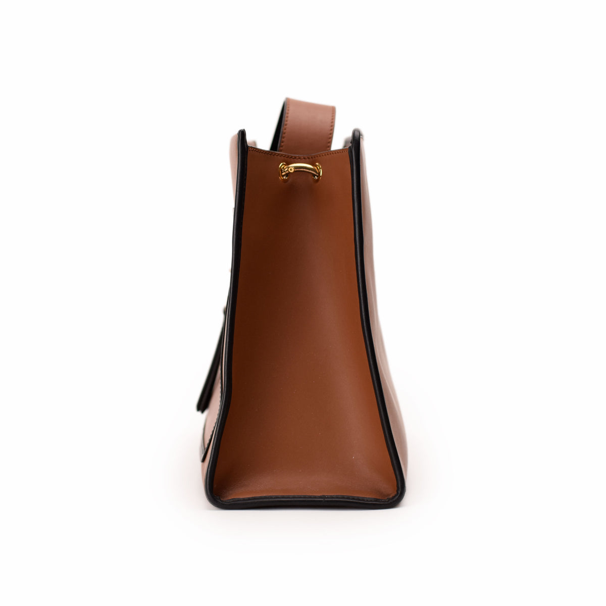 Brown leather Hermès handbag with gold-tone hardware. curated Pre-loved Luxury by Myluxe in Helsinki.