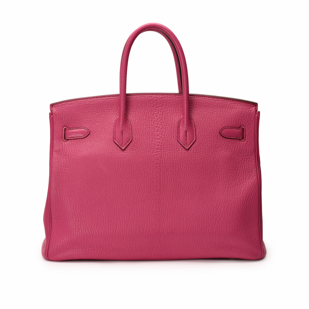 Hermès Birkin 35 bag in Rose Pourpre Togo leather with PHW, featuring a classic design and luxurious craftsmanship.