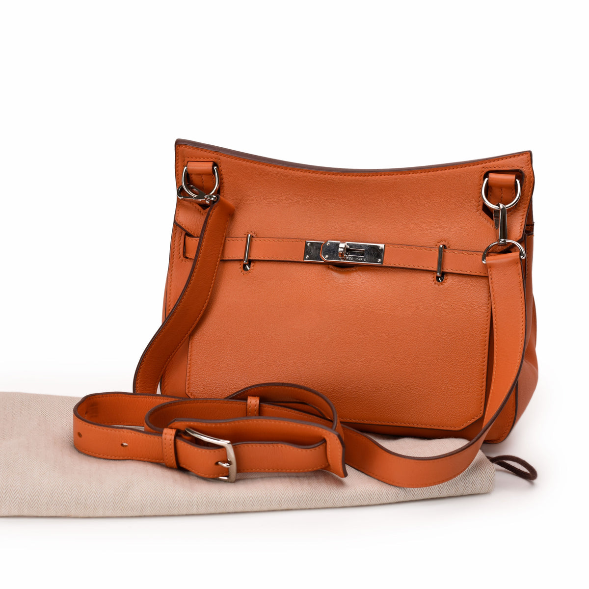 Tan leather designer handbag with silver-tone hardware, curated Pre-loved Luxury by Myluxe in Helsinki.