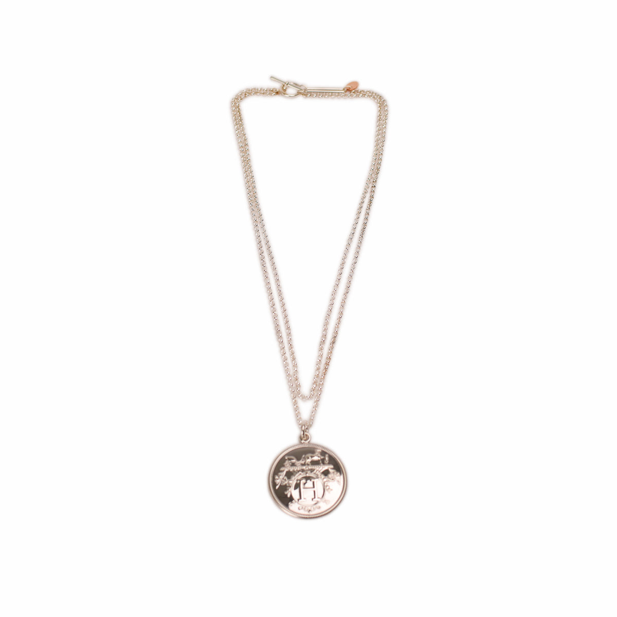Hermès Ex-Libris Long Necklace Medium