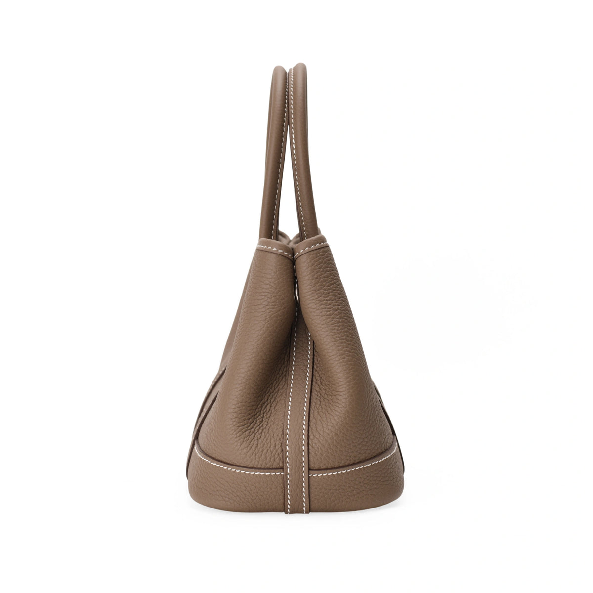 Hermès Neo Garden bag in Etoupe Togo leather. curated Pre-loved Luxury by Myluxe in Helsinki.