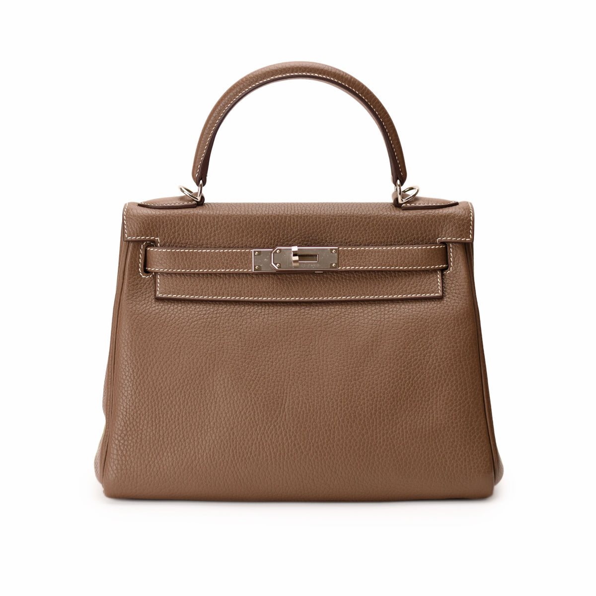 Hermès brown Togo leather handbag with gold hardware. curated Pre-loved Luxury by Myluxe in Helsinki.