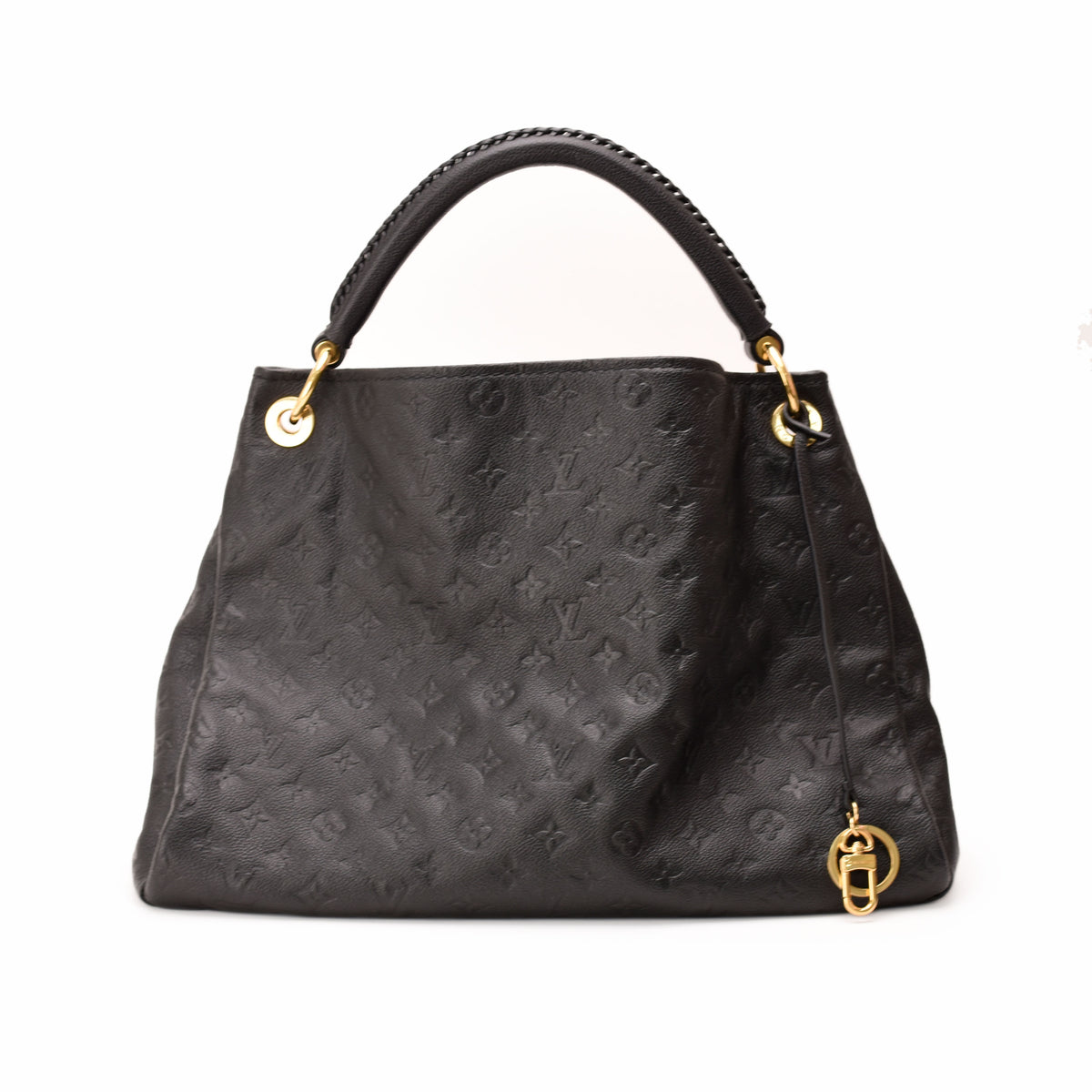 Black Monogram Empreinte leather handbag with gold-tone hardware, curated Pre-loved Luxury by Myluxe in Helsinki.