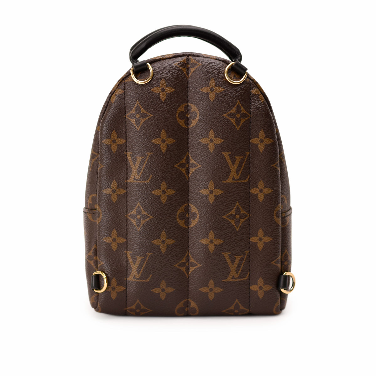 Louis Vuitton brown monogram canvas backpack with gold-tone hardware. curated Pre-loved Luxury by Myluxe in Helsinki.