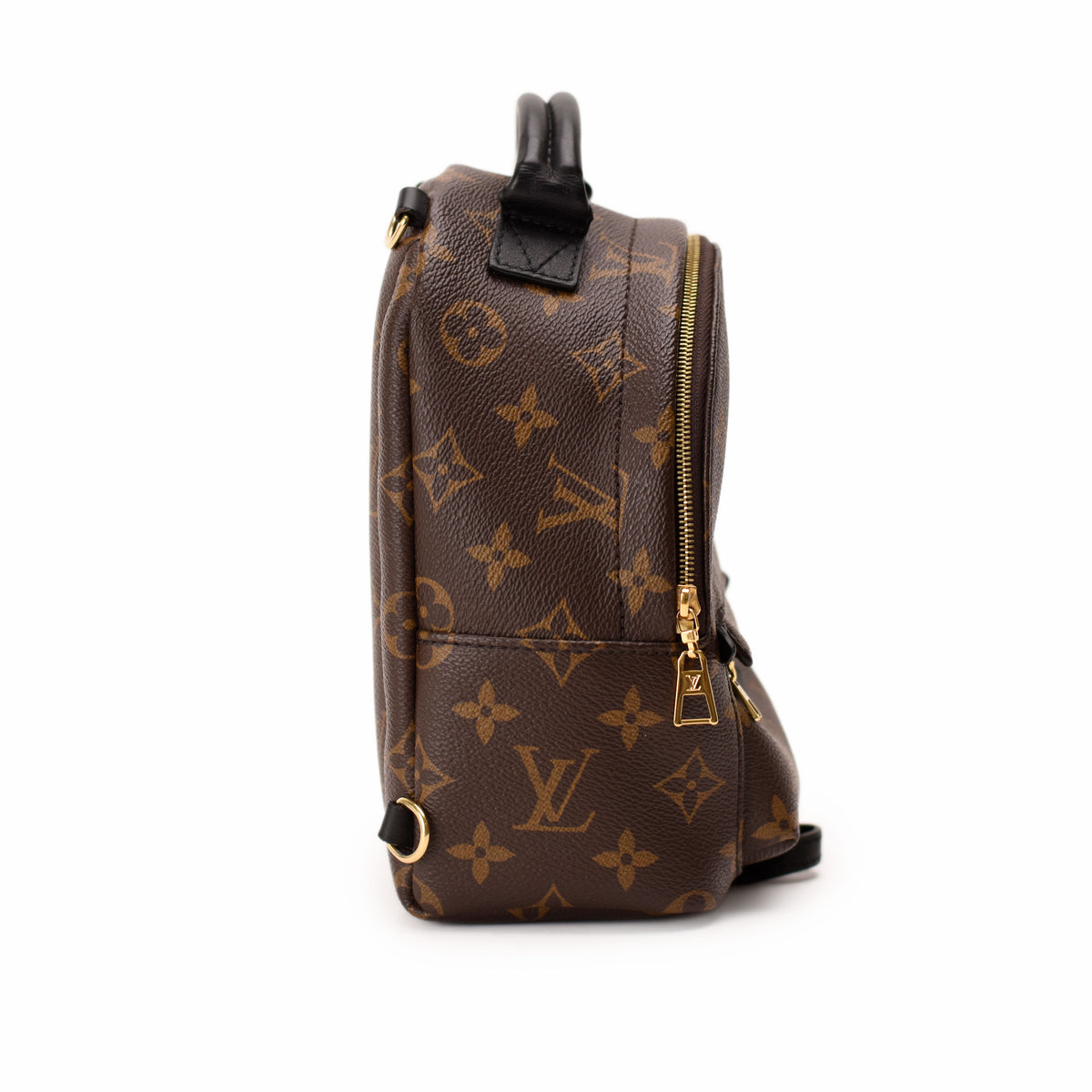 Louis Vuitton monogram canvas brown leather backpack. curated Pre-loved Luxury by Myluxe in Helsinki.