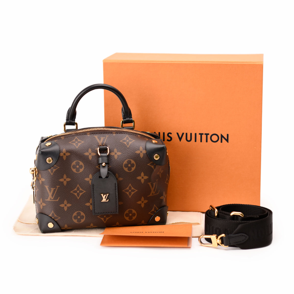 Louis Vuitton Monogram brown leather handbag with gold hardware. curated Pre-loved Luxury by Myluxe in Helsinki.