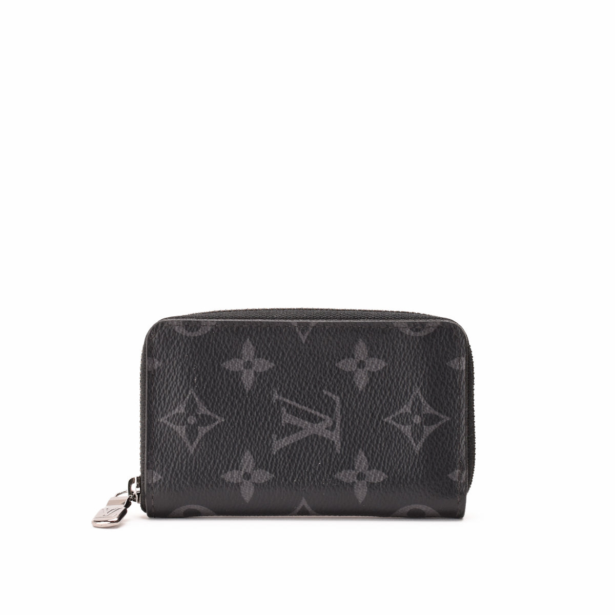 Black Monogram coated canvas Louis Vuitton zip-around wallet, curated Pre-loved Luxury by Myluxe in Helsinki.