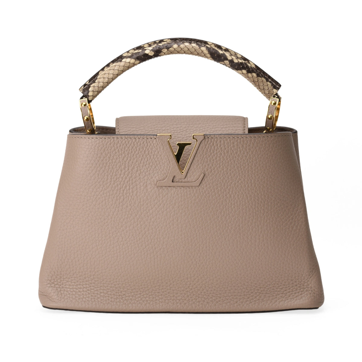 Louis Vuitton Capucines BB Galet Gray Python