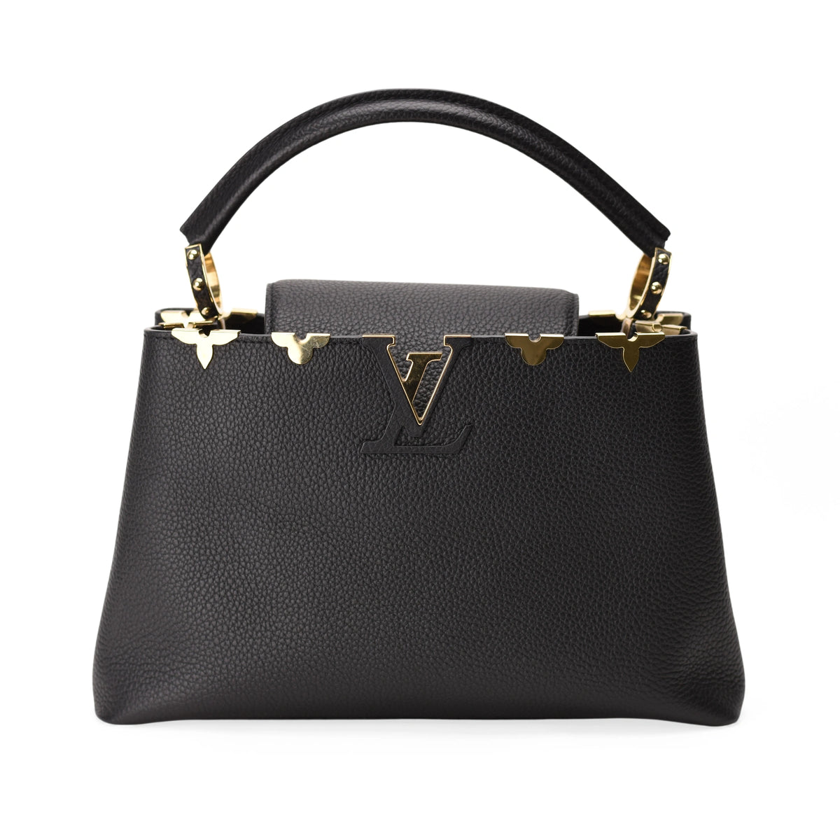Louis Vuitton Capucines PM Monogram Blossom Black
