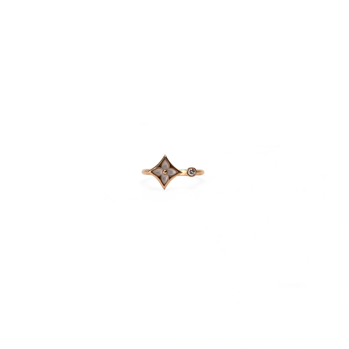 Louis Vuitton Color Blossom Mini Star Ring, Pink Gold and Diamonds