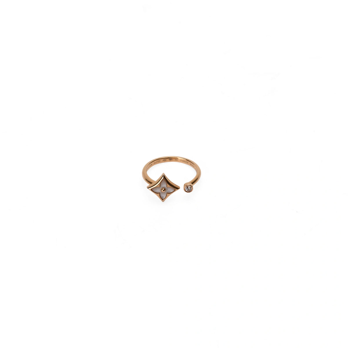 Louis Vuitton Color Blossom Mini Star Ring, Pink Gold and Diamonds