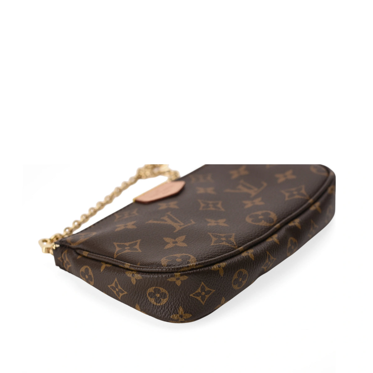 Louis Vuitton Monogram Canvas Multi Pochette Mini in brown. curated Pre-loved Luxury by Myluxe in Helsinki.