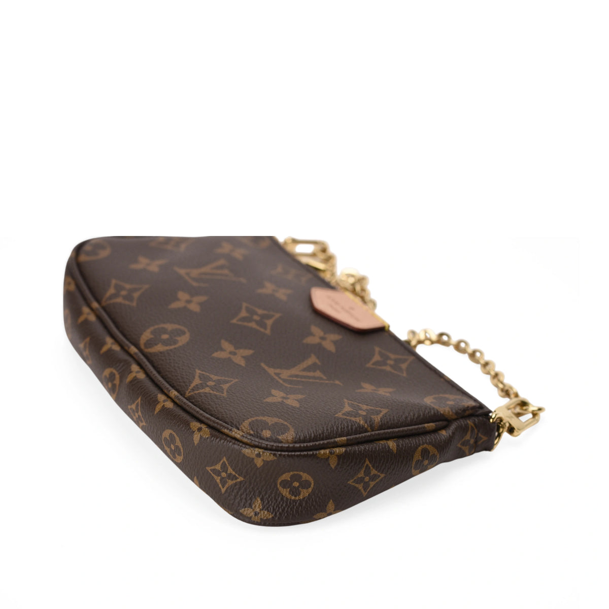 Louis Vuitton Monogram Canvas Multi Pochette Mini Bag in brown. curated Pre-loved Luxury by Myluxe in Helsinki.