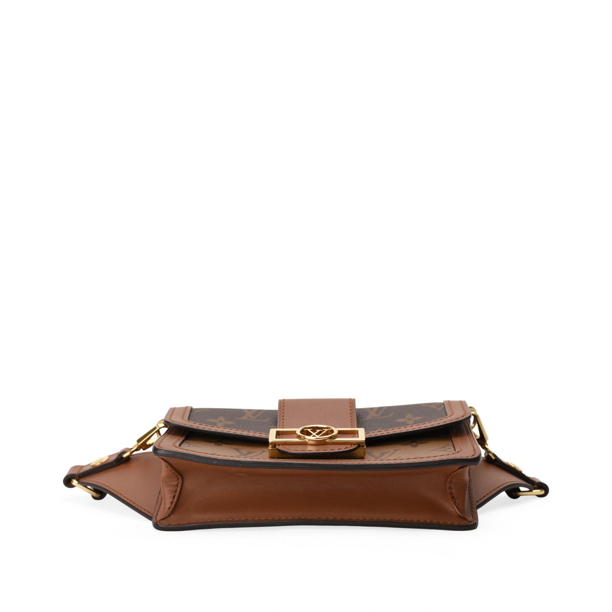 Louis Vuitton Belt Bag Dauphine Monogram Reverse in brown leather. curated Pre-loved Luxury by Myluxe in Helsinki.