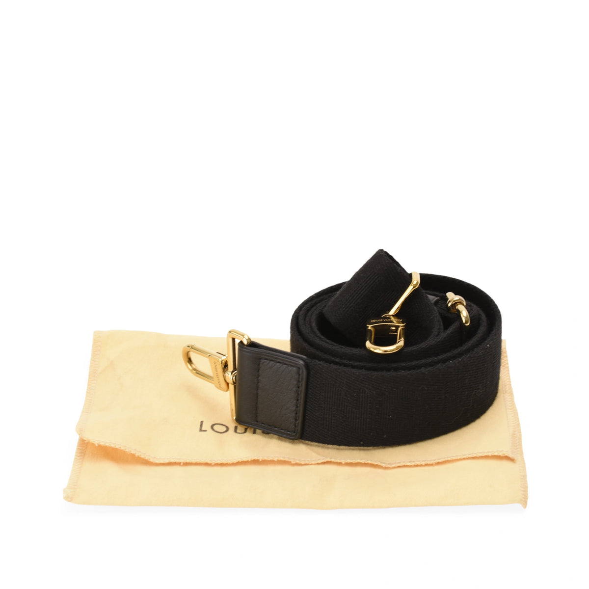 Louis Vuitton Adjustable Black Strap