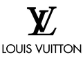 Louis Vuitton luxury brand logo in black typography.