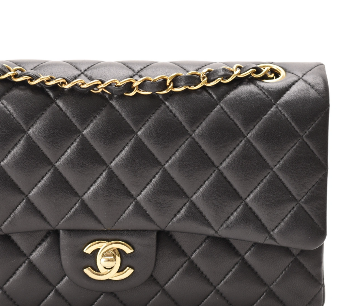 Chanel Timeless Medium Black Lambskin GHW