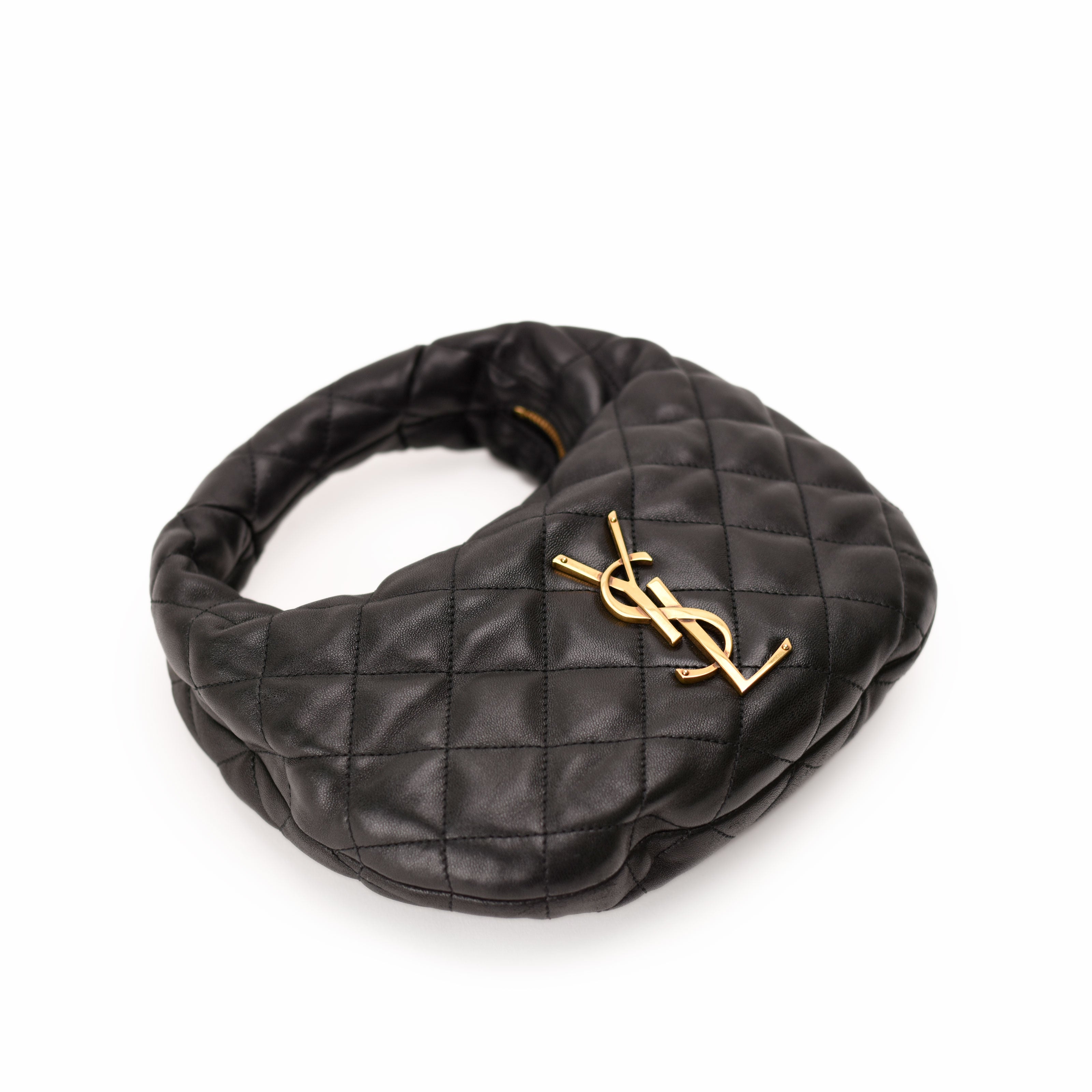 Saint Laurent Icarino Black Quilted Nappa