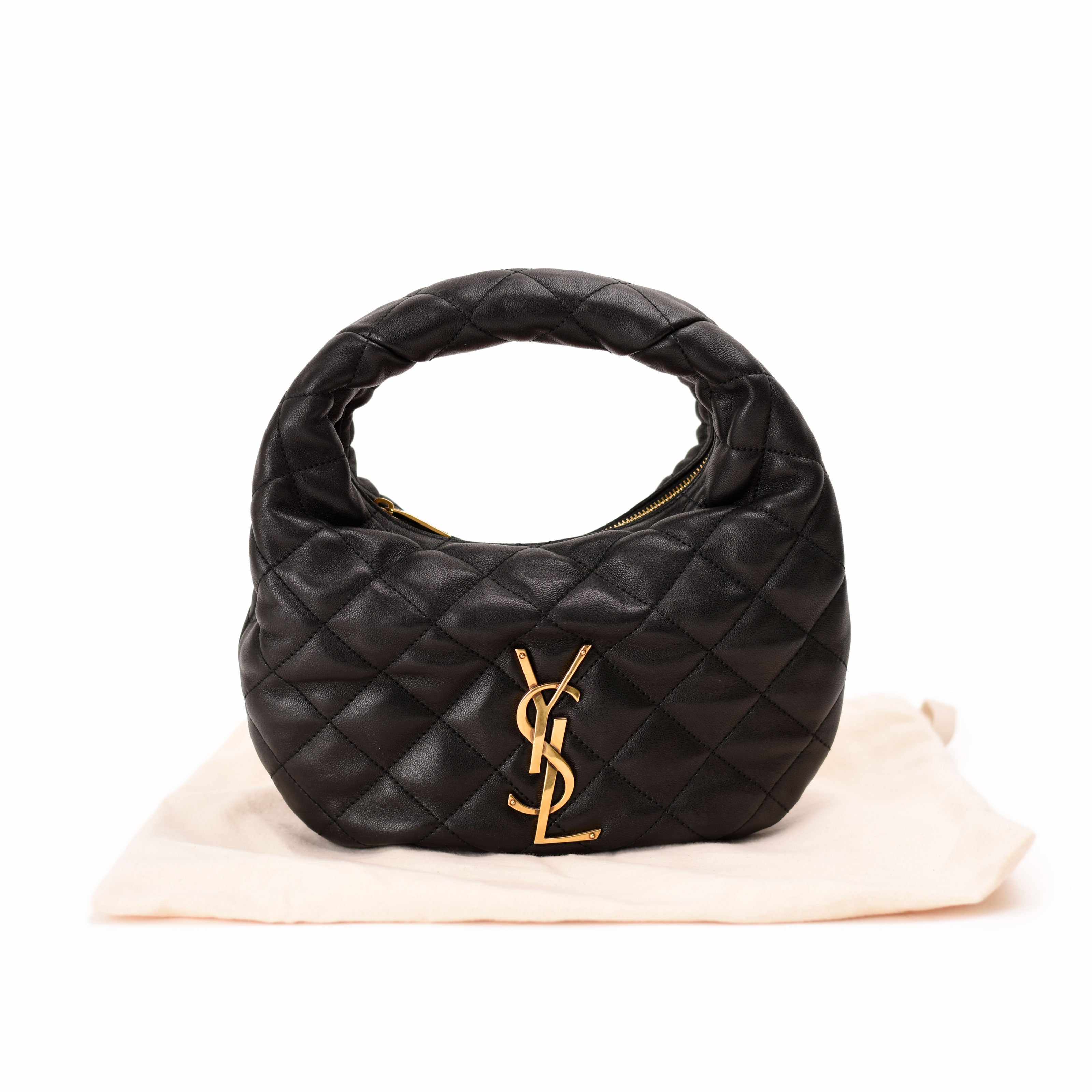 Saint Laurent Icarino Black Quilted Nappa