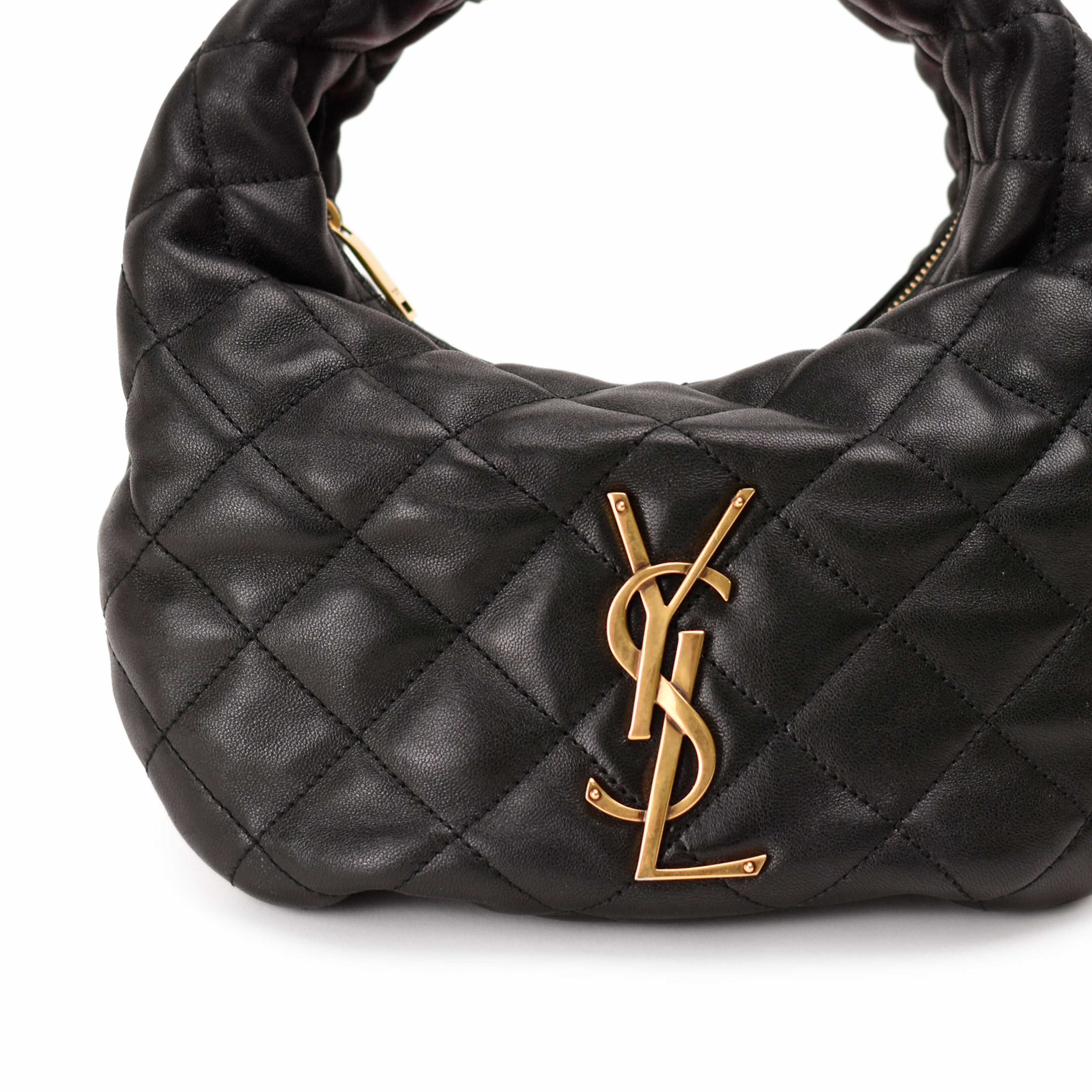 Saint Laurent Icarino Black Quilted Nappa