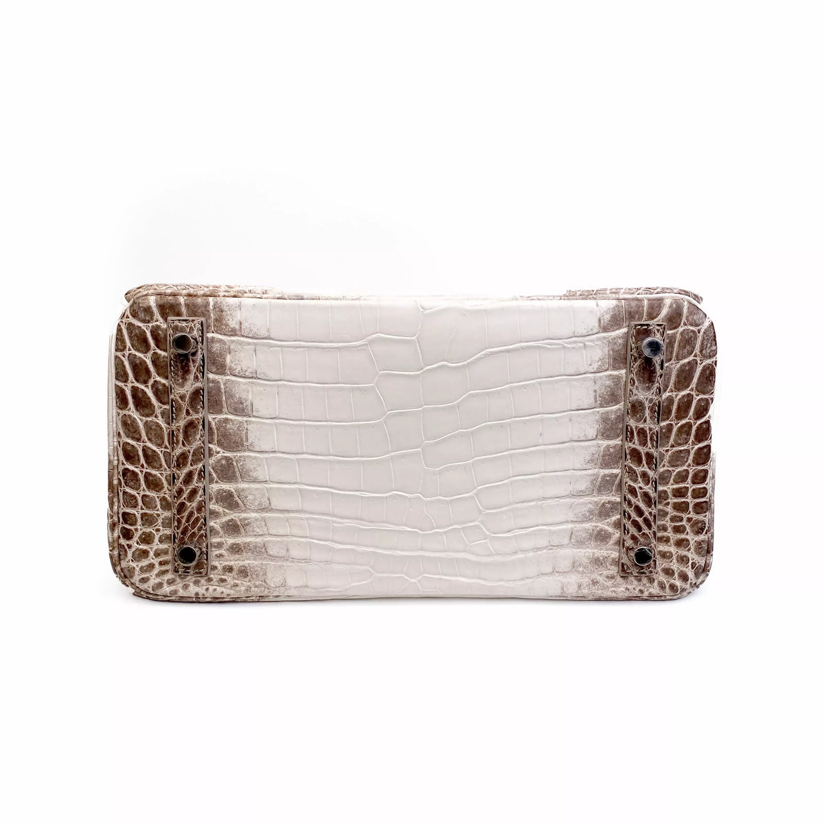 Hermès Birkin 30 Himalaya Niloticus Crocodile Diamond Palladium Hardware Bottom